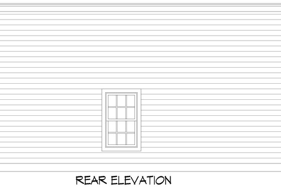 Exterior - Rear Elevation for Contemporary House Plan #932-1091, 0 bath