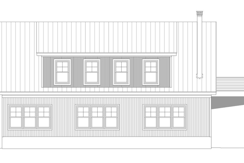 Architectural House Design - Exterior - Other Elevation 2 for Traditional House Plan #932-504, 1 bath