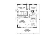 Bungalow Style House Plan - 2 Beds 2 Baths 1360 Sq/Ft Plan #124-1345 