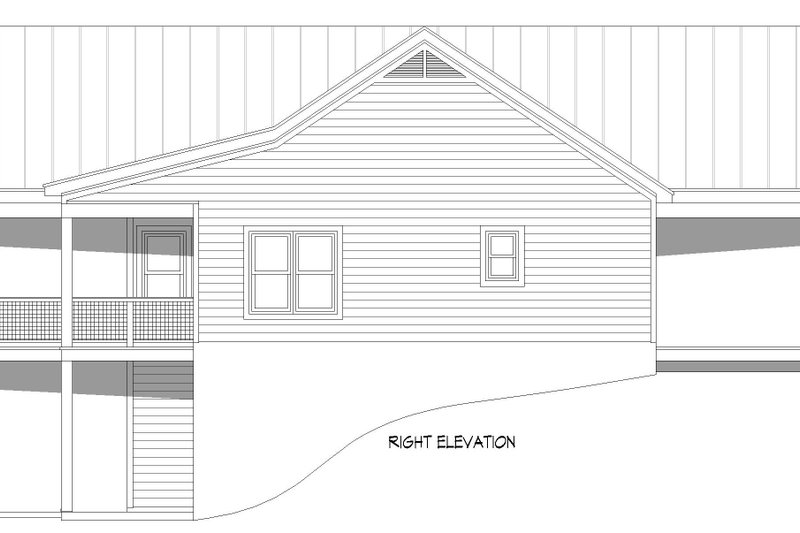Home Plan - Exterior - Other Elevation 1 for Southern House Plan #932-804 - 2 bed, 2 bath