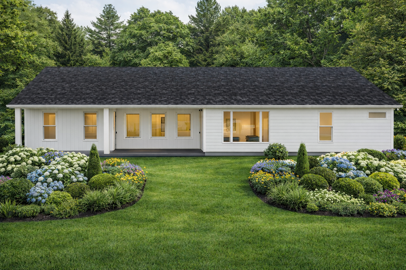 House Blueprint - Exterior - Rear Elevation for Craftsman House Plan #1111-46 - 4 bed, 3.5 bath