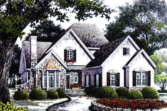 Exterior - Other Elevation for Cottage House Plan #429-11 - 3 bed, 2.5 bath