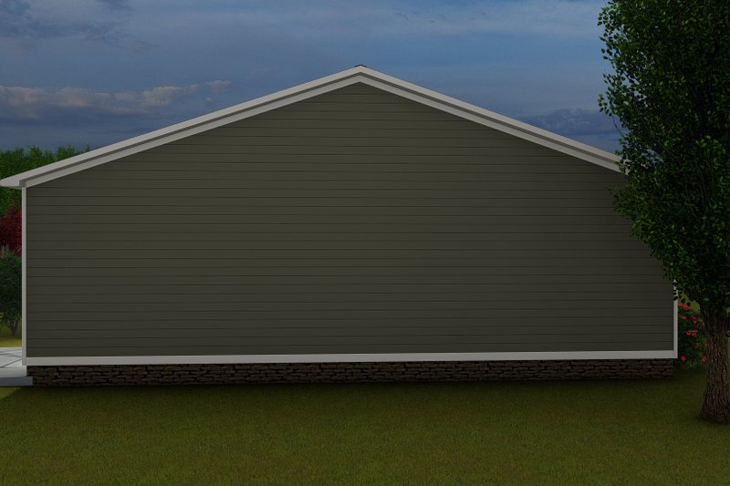 Home Plan - Exterior - Rear Elevation for Traditional House Plan #1060-71, 0 bath