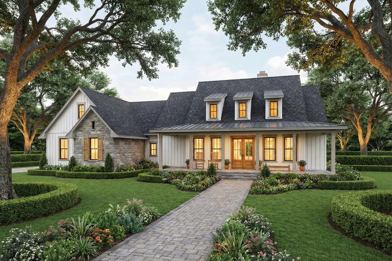 Cottage Style House Plan - 3 Beds 2.5 Baths 2093 Sq/Ft Plan #120-286 Exterior