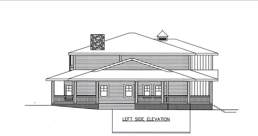 Exterior - Other Elevation for Farmhouse House Plan #117-1114 - 4 bed, 5 bath