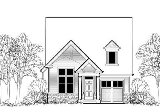 Exterior - Front Elevation 3 for Cottage House Plan #48-488 - 3 bed, 2.5 bath