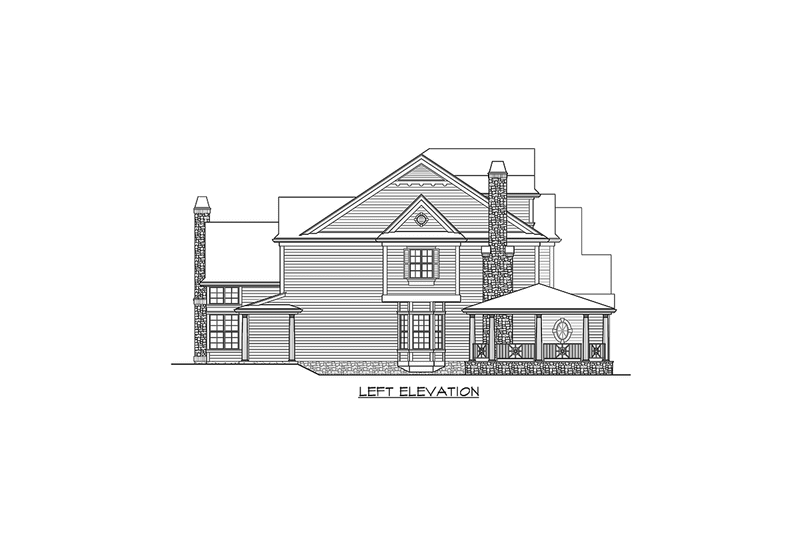 Dream House Plan - Exterior - Other Elevation 1 for Country House Plan #132-180 - 4 bed, 4.5 bath