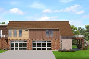 Contemporary Exterior - Front Elevation Plan #1058-214