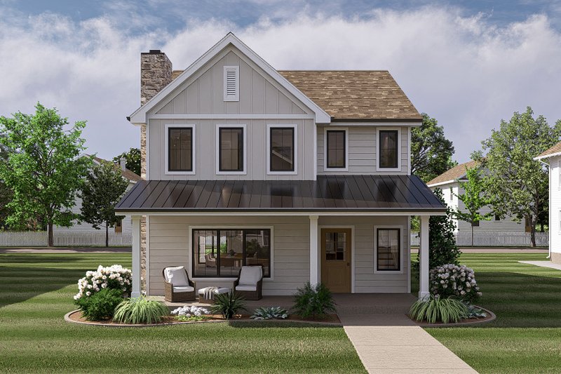 Home Plan - Modern Exterior - Front Elevation Plan #455-396