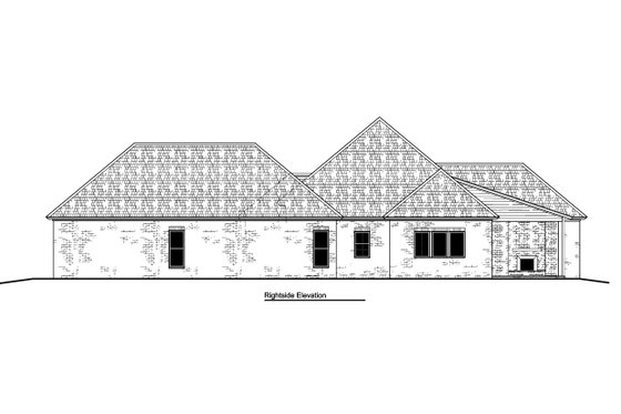Exterior - Other Elevation 1 for Traditional House Plan #1081-19 - 4 bed, 3 bath