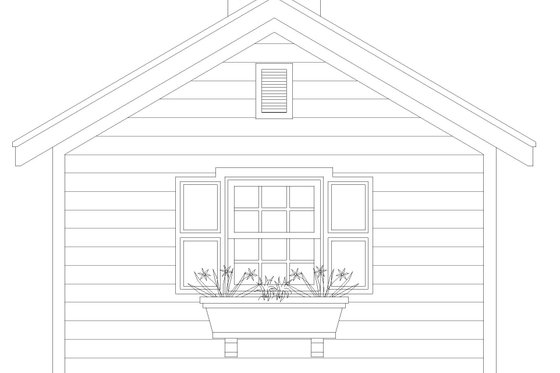 Exterior - Rear Elevation for Traditional House Plan #932-517, 0 bath