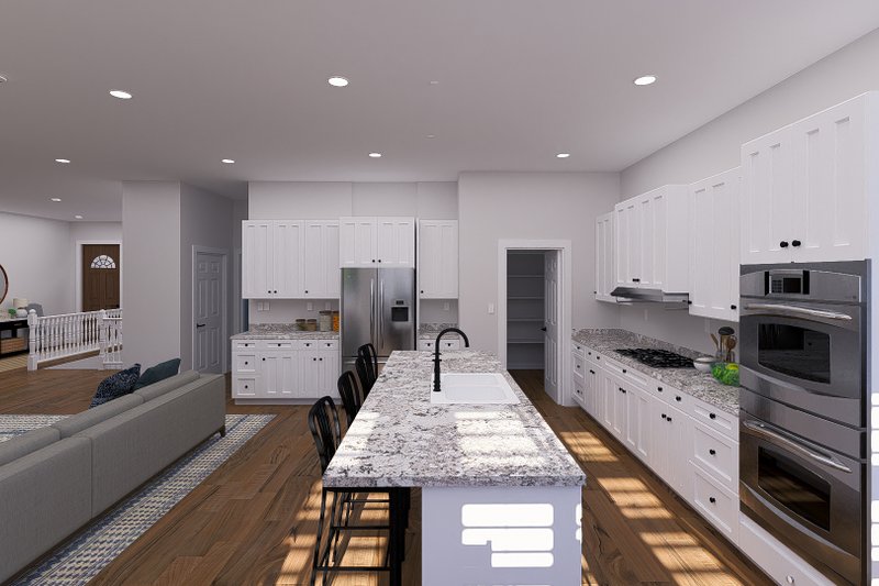 Architectural House Design - Interior - Kitchen 1 for Craftsman House Plan #1060-354 - 2 bed, 2 bath