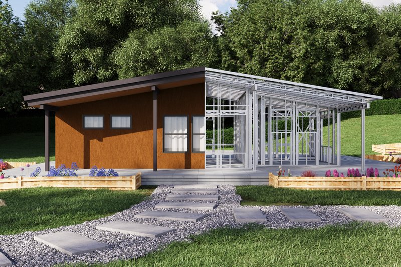 House Design - Exterior - Front Elevation 5 for Traditional House Plan #1106-136 - 2 bed, 2 bath