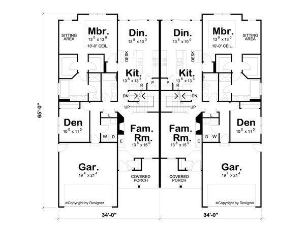 Modern Floor Plan - Main Floor Plan #20-2550