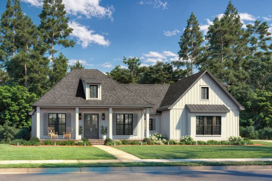 Exterior - Front Elevation 3 for Farmhouse House Plan #430-392 - 3 bed, 2.5 bath