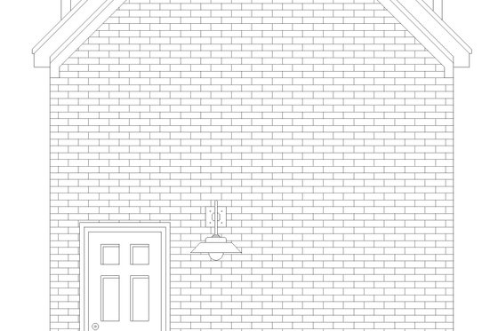 Exterior - Rear Elevation for Modern House Plan #932-899, 0 bath