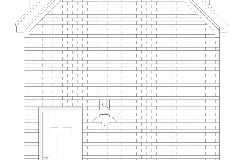 Home Plan - Exterior - Rear Elevation for Modern House Plan #932-899, 0 bath