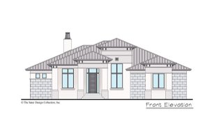 Exterior - Front Elevation 3 for Contemporary House Plan #930-502 - 3 bed, 2.5 bath