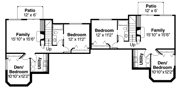 Dream House Plan - Traditional Floor Plan - Lower Floor Plan #124-678