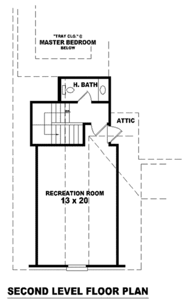 European Floor Plan - Upper Floor Plan #81-1062