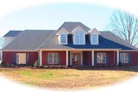 Exterior - Front Elevation for Traditional House Plan #81-1610 - 4 bed, 4 bath