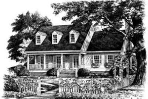 Country Exterior - Front Elevation Plan #137-217