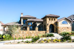 Mediterranean Exterior - Front Elevation Plan #80-208
