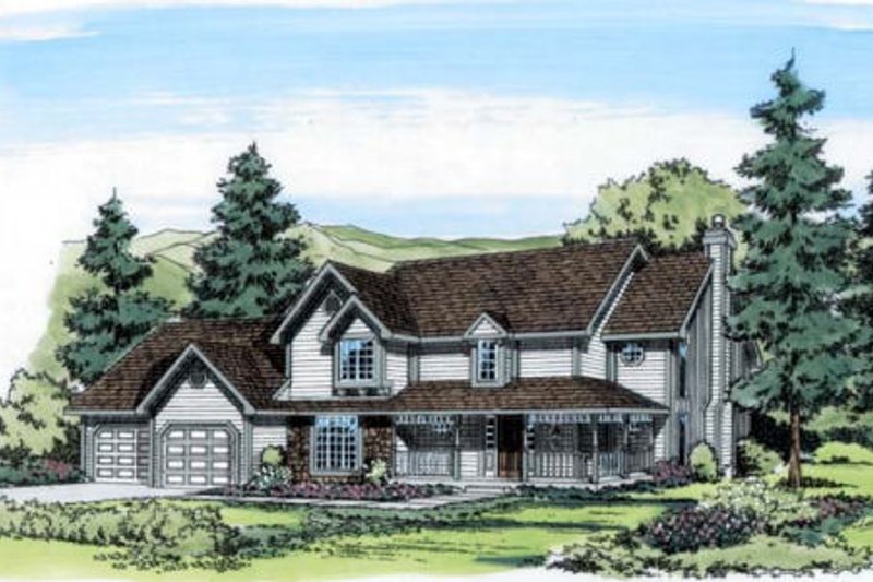 Traditional Style House Plan - 3 Beds 2.5 Baths 2601 Sq/Ft Plan #312-123