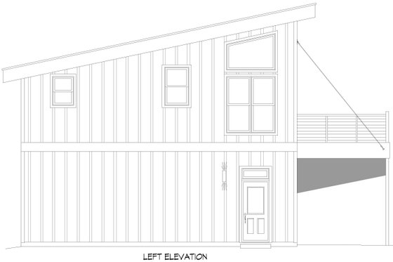 Exterior - Other Elevation for Contemporary House Plan #932-1098 - 1 bed, 2 bath