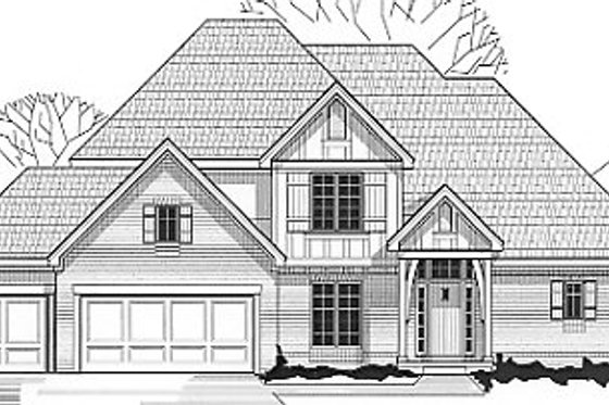 Exterior - Front Elevation for Traditional House Plan #67-430 - 4 bed, 3.5 bath