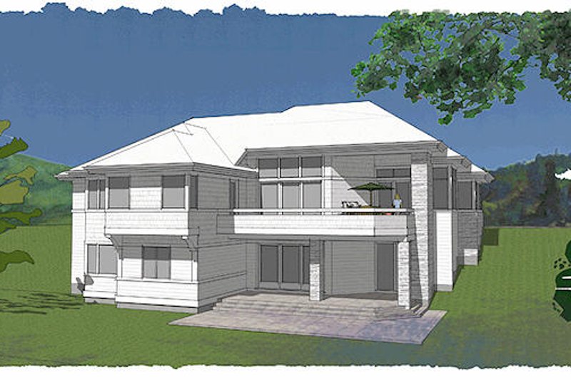Dream House Plan - Exterior - Rear Elevation House Plan #48-480 - 3 bed, 2.5 bath