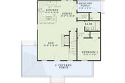 Cottage Style House Plan - 3 Beds 2 Baths 1397 Sq/Ft Plan #17-2015 Floor 