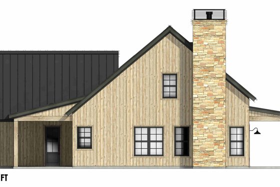 Exterior - Other Elevation for Farmhouse House Plan #1096-159 - 3 bed, 2.5 bath