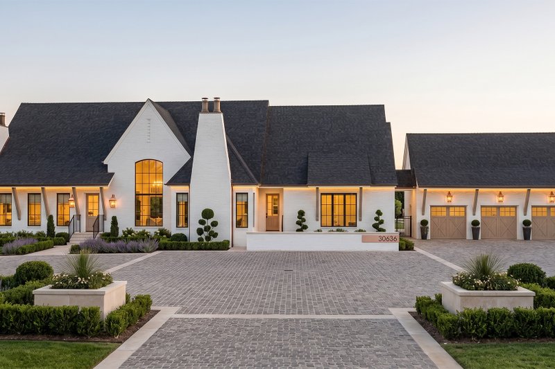 House Blueprint - Exterior - Front Elevation 2 for Cottage House Plan #455-774 - 3 bed, 2.5 bath