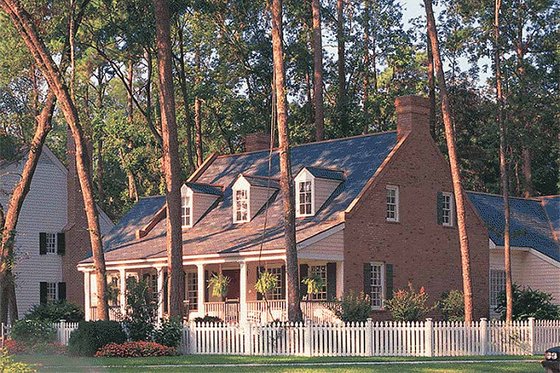 Exterior - Front Elevation 3 for Southern House Plan #137-140 - 3 bed, 3 bath