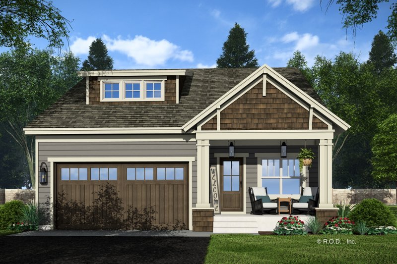 Dream House Plan - Exterior - Front Elevation 4 for Bungalow House Plan #51-1340 - 4 bed, 3 bath