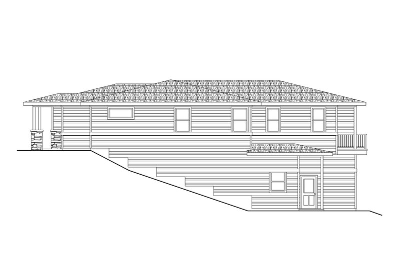 Architectural House Design - Exterior - Other Elevation 2 for Contemporary House Plan #124-1393 - 3 bed, 2 bath
