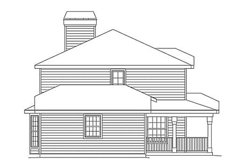 Dream House Plan - Exterior - Other Elevation for Traditional House Plan #57-154 - 3 bed, 2.5 bath