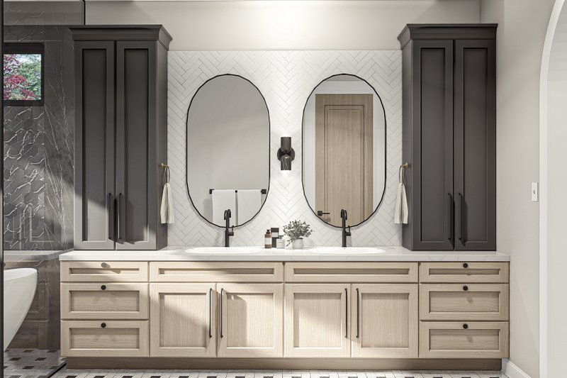 House Blueprint - Interior - Master Bathroom for Modern House Plan #455-532 - 4 bed, 4.5 bath