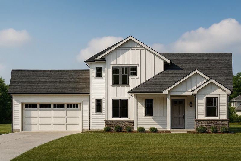Dream House Plan - Exterior - Front Elevation 2 for Tudor House Plan #112-290 - 3 bed, 2.5 bath