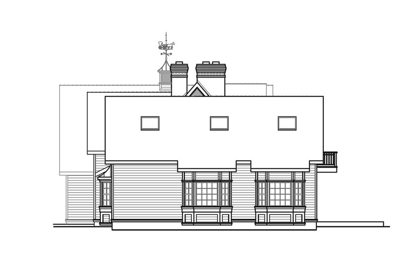 House Plan Design - Exterior - Other Elevation 1 for Country House Plan #124-701 - 4 bed, 4.5 bath