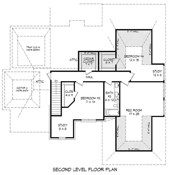 Dream House Plan - Country Floor Plan - Upper Floor Plan #932-277