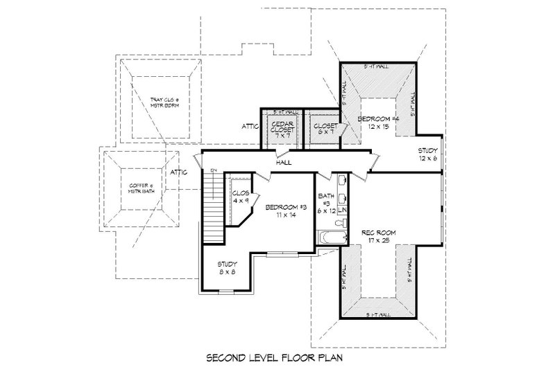 Dream House Plan - Floor Plan - Upper Floor for Country House Plan #932-277 - 4 bed, 3 bath