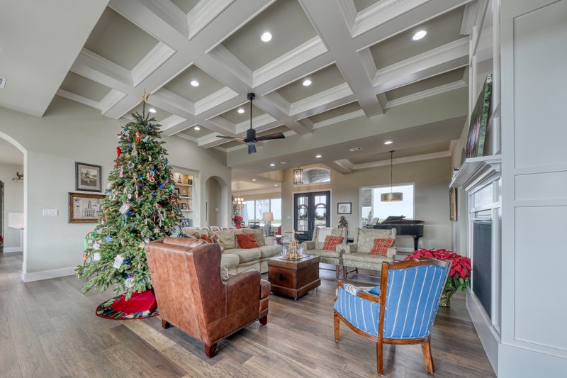 House Plan Design - Interior - Family Room 3 for Modern House Plan #1110-40 - 5 bed, 4.5 bath