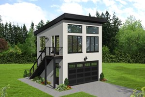 Contemporary Exterior - Front Elevation Plan #932-50