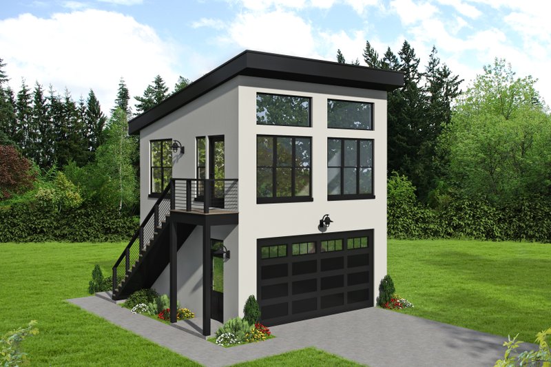 Home Plan - Contemporary Exterior - Front Elevation Plan #932-50