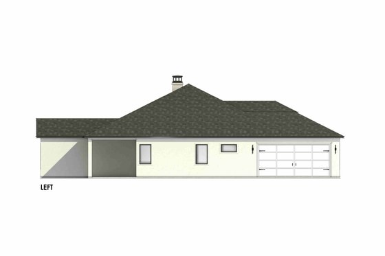 Exterior - Other Elevation for Mediterranean House Plan #1096-97 - 4 bed, 2 bath