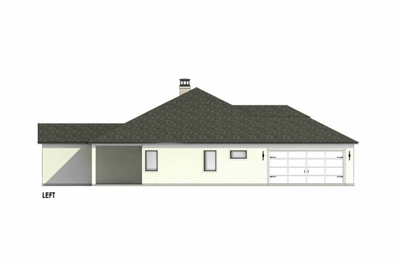 Architectural House Design - Exterior - Other Elevation for Mediterranean House Plan #1096-97 - 4 bed, 2 bath