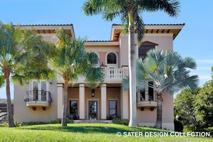 House Blueprint - European Exterior - Front Elevation Plan #930-505