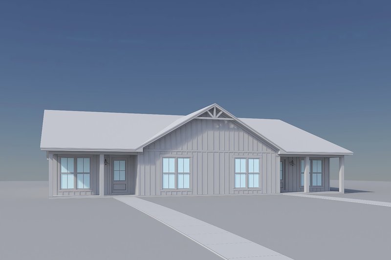 House Blueprint - Exterior - Front Elevation 6 for Farmhouse House Plan #430-435 - 8 bed, 6 bath